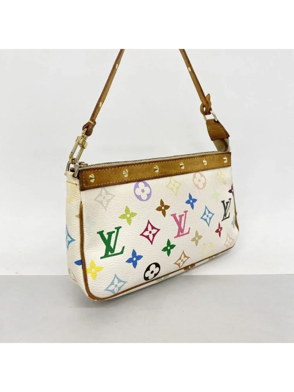 Louis Vuitton Pouch Monogram Multicolor Pochette Accessoires Blanc
